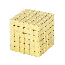 Магнитные кубики-головоломка SKY NEOCUBE (V5) комплект (216 шт) Light Gold