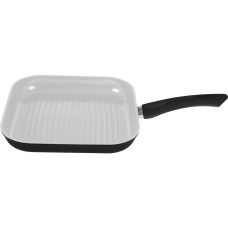 Сковорідка-гриль Lamart - CERAMIC (K2640BW) 26 см, алюміній, керамічне покриття, чорний