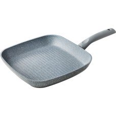 Сковорідка-гриль Lamart - STONE (LT1058) 26 см, алюміній, мармурове покриття, сірий