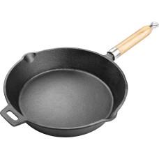 Сковорідка Lamart - IRON (LT1070) 25 см, чавун, антипригарне покриття, чорний