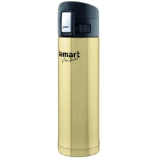 Термос Lamart - Branche (LT4009) 0,42 л, сталь/пластик, золотистий