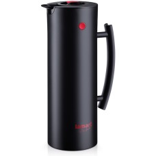 Термос Lamart - Brille (LT4012) 1 л, скло/пластик, чорний