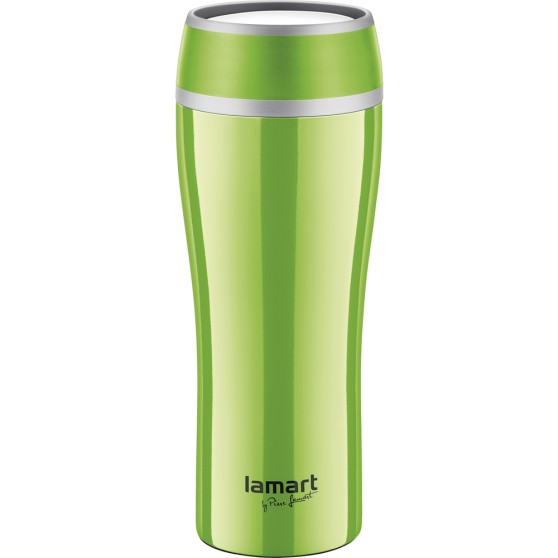 Термокухоль Lamart - Flac (LT4024) 0,4 л, сталь/пластик, зелений