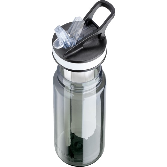 Пляшка спортивна з холодоагентом Lamart - STRAW (LT4033) 0,65 л, тритан/пластик, чорний