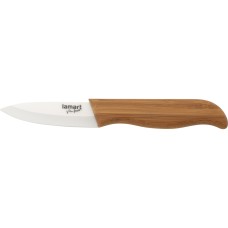 Нож Lamart - BAMBOO (LT2051) 7,5 см, керамика/бамбук, белый