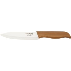Нож Lamart - BAMBOO (LT2053) 13 см, керамика/бамбук, белый