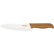 Нож Lamart - BAMBOO (LT2054) 16 см, керамика/бамбук, белый
