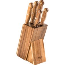 Набір 5 ножів Lamart - WOOD (LT2080) 6 елементів, сталь/дерево, дерево