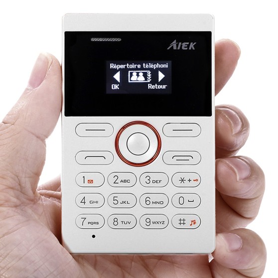 Телефон CARD PHONE Aiek (E1-W) White