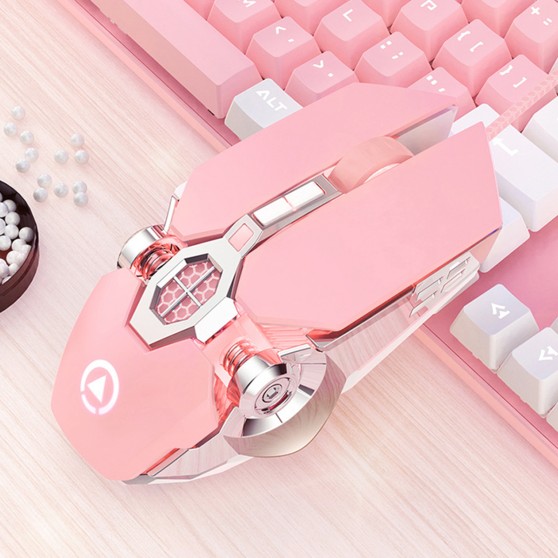 Миша геймерська SKY (G3 OS) Pink, 3200 DPI, RGB
