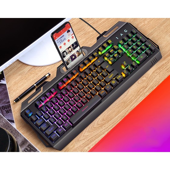 Клавиатура геймерская SKY (V2) Black, RGB, мембранная, (EN)