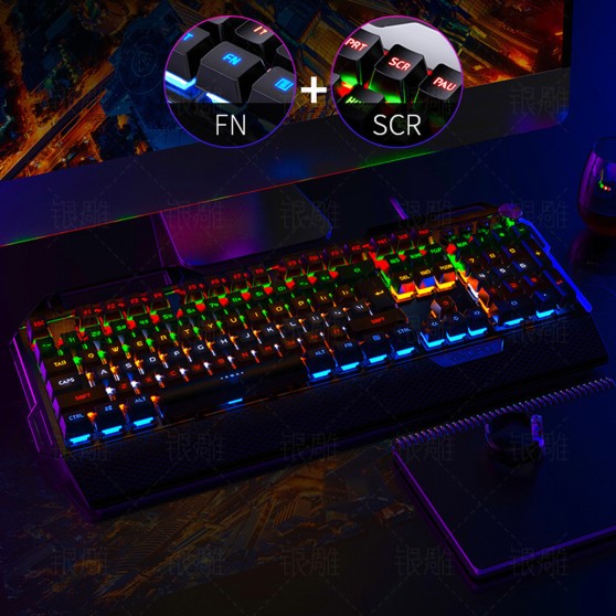 Клавіатура геймерська SKY (K100) Black, RGB, механічна (EN)