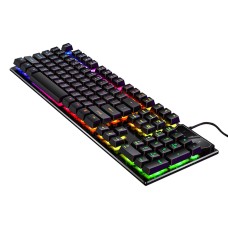 Клавиатура геймерская SKY (V4) Black, RGB, мембранная, (EN)