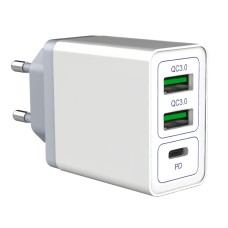 Зарядний пристрій SKY (RS 021) 2QC/PD (36W) White