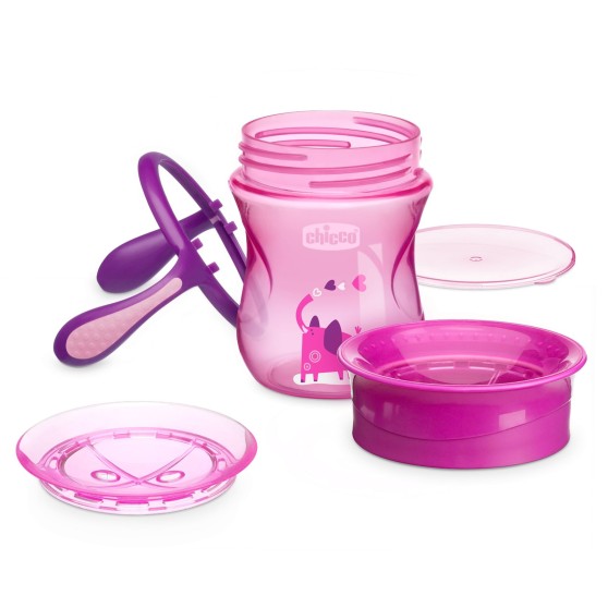 Чашка-непроливайка Chicco - Perfect Cup (06951.10) 200 мл / 12 мес.+ / розовый