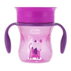 Чашка-непроливайка Chicco - Perfect Cup (06951.10) 200 мл / 12 мес.+ / розовый