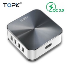 Сетевое зарядное устройство Qualcomm Topk 8USB (C8101) Quick Charge 3.0 50W 10A
