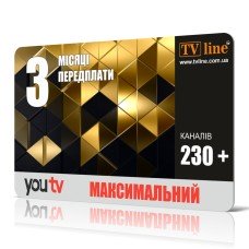 Карта оплати - YOU TV (Максимальний) 3 місяці