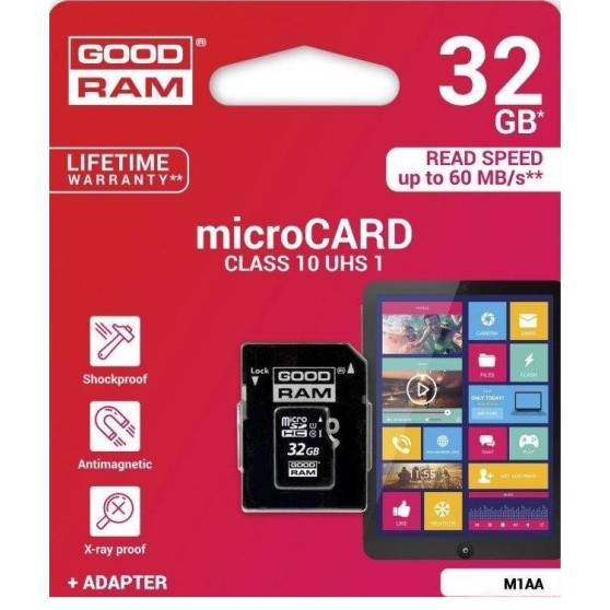 Карта пам'яті microSD GOODRAM (M1AA) 32 GB, class U1