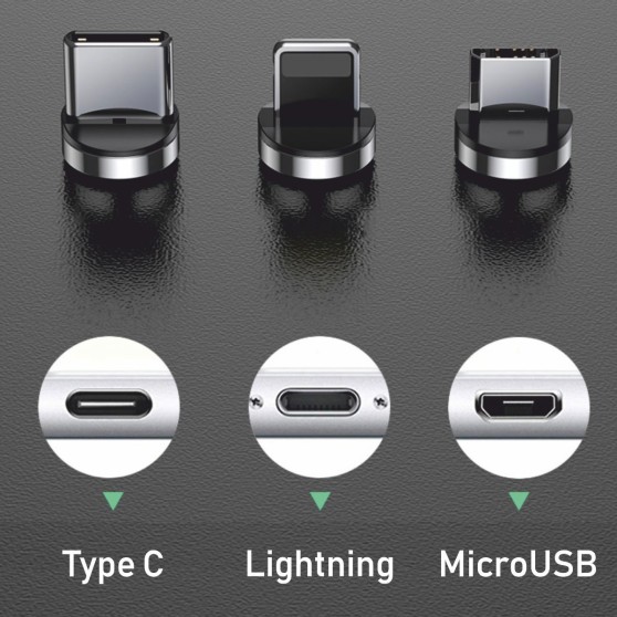 Магнитный кабель SKY micro USB (R) для зарядки (100 см) Silver