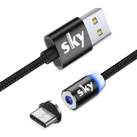 Магнітний кабель SKY type C(R) для заряджання (100 см) Black