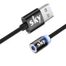 Магнитный кабель SKY без коннектора (R) для зарядки (100 см) Black