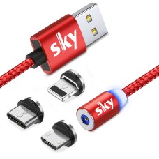 Магнітний кабель SKY 3в1 R для заряджання 100 см