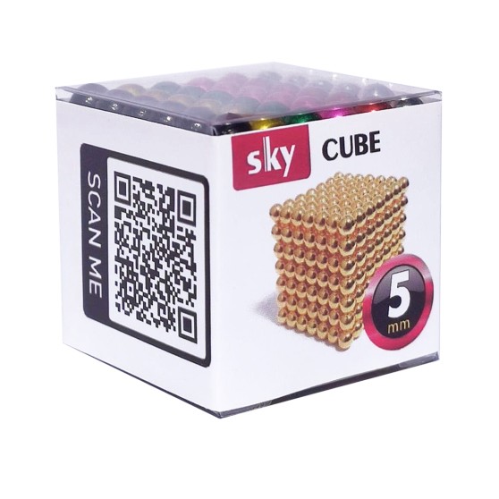 Магнитные шарики-головоломка SKY NEOCUBE (D5) комплект (216 шт) Gold