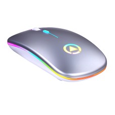 Миша бездротова SKY (A2) Silver, акумулятор, RGB