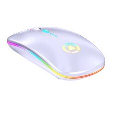 Миша бездротова SKY (A2) White, акумулятор, RGB