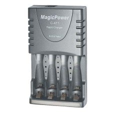 Зарядний пристрій 3в1 Magic Power (C-411) 4xAA/AAA (мережа, авто)