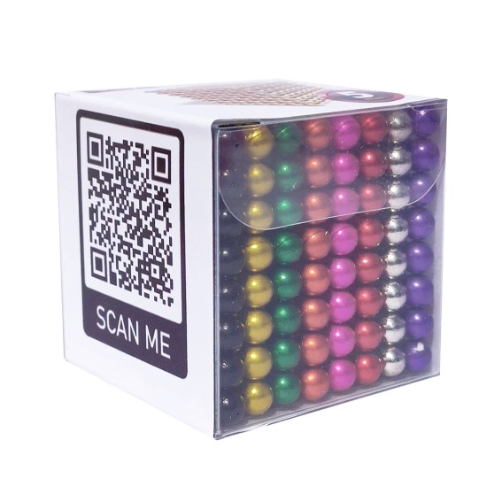 Магнітні кульки-головоломка SKY NEOCUBE (D5) комплект (512 шт) Light Gold