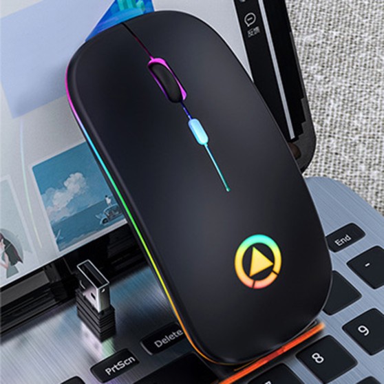 Миша бездротова SKY (A2-BT) Black, акумулятор, Bluetooth, RGB