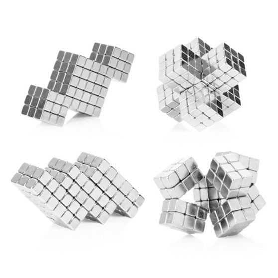 Магнітні кубики-головоломка SKY NEOCUBE (V5) комплект (512 шт.) Silver