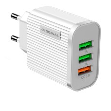 Зарядний пристрій SKY (D 02) QC/2USB (20W) White