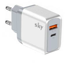 Зарядний пристрій SKY (E 05) QC/PD (20W) White