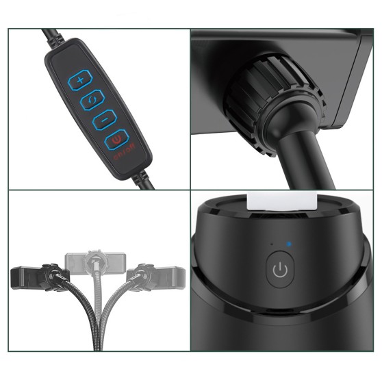 Смарт штатив для блогеров SKY (AIX-B40) Bluetooth / подсветка / 360° Black