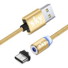 Магнитный кабель SKY type C (R) для зарядки (100 см) Gold