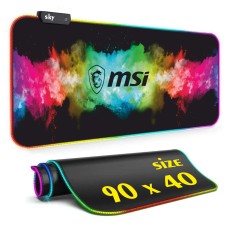 Геймерський килимок для мишки SKY (GMS-WT 9040/112) MSI / RGB підсвічування / 90x40 см