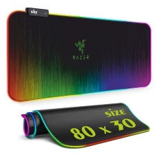 Геймерський килимок для мишки SKY (GMS-WT 8030/121) RAZER / RGB підсвічування / 80x30 см