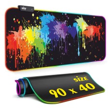 Геймерський килимок для мишки SKY (GMS-WT 9040/142) Gradient / RGB підсвічування / 90x40 см