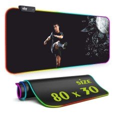 Геймерский коврик для мышки SKY (GMS-WT 8030/507) Cristiano Ronaldo / RGB подсветка / 80x30 см