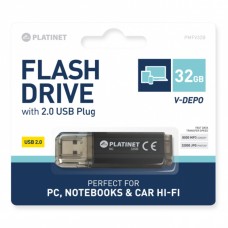 Флеш память Platinet - V-Depo (PMFV32BL) 32 GB, USB 2.0