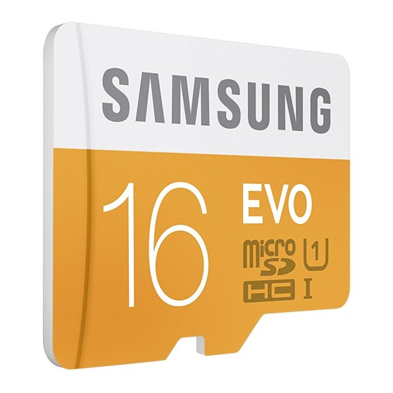 Карта памяти microSD SAMSUNG (EVO) 16 GB, class U1