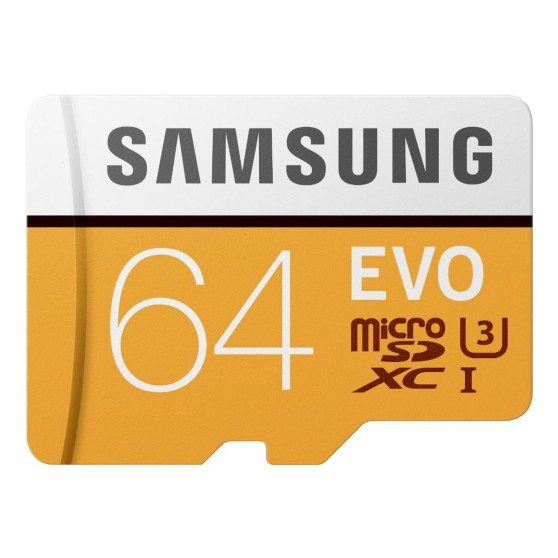 Карта памяти microSD SAMSUNG (EVO) 64 GB, class U3