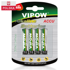 Батарейка Vipow - Accu (BAT0060B) ААА (4 шт./блістер)