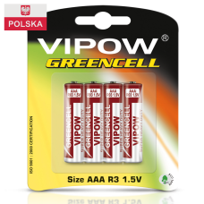 Батарейка Vipow - Greencell (BAT0080B) ААА (4 шт. / блистер)