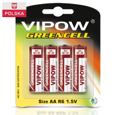 Батарейка Vipow - Greencell (BAT0081B) АА (4 шт./блістер)
