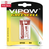 Батарейка Vipow - Greencell (BAT0082B) 9 V (1 шт. / блистер)