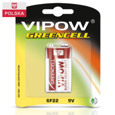 Батарейка Vipow - Greencell (BAT0082B) 9 V (1 шт. / блистер)